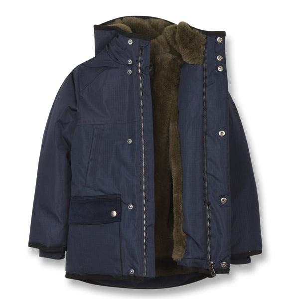 FINGER IN THE NOSE Boys Blue Parka