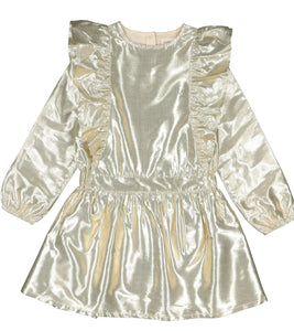 LOUIS LOUISE Guillemette Gold Lame Dress