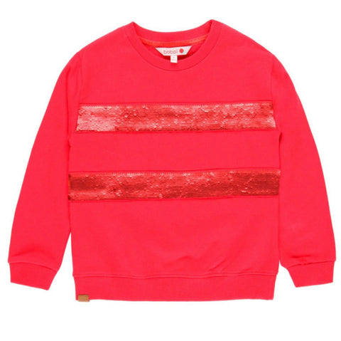 BOBOLI Striped Red Sweatshirt