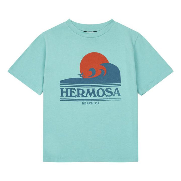Hundred Pieces - Organic Cotton Hermosa T-Shirt | Turquoise
