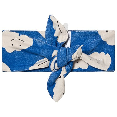 Noe & Zoe Berlin Blue Clouds Print Bow Headband