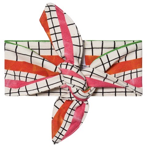 Noe & Zoe Berlin Cream Olympic Step Print Bow Headband