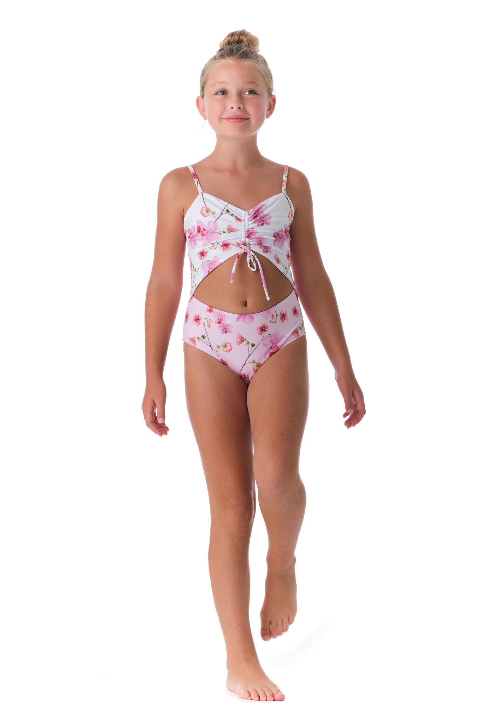 Submarine - ORCHIDS PINK CUT OUT ONE PIECE SWIMSUIT – Stoopher & Boots