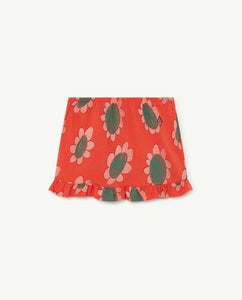 The Animal Observatory - Red Flowers Ferret Skirt